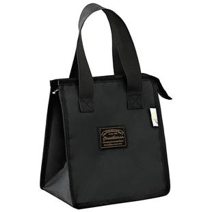 韩版牛津布简约大号保温饭盒袋学生午餐便当包防水防油铝箔手提袋