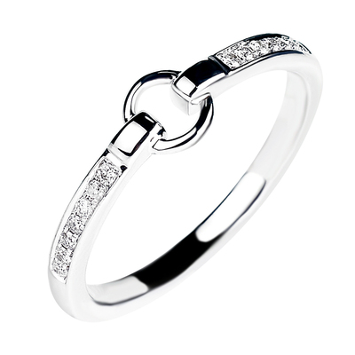 钻石18K金铂金戒指指环钻爱