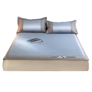 a类母婴级夏季凉席冰丝2025新款竹席子夏天冬夏两用双面机洗藤席