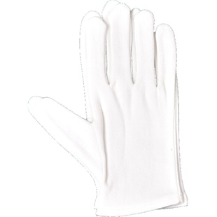 白手套纯棉礼仪阅兵白色文玩手套盘珠全棉布手套薄司机作业手套夏