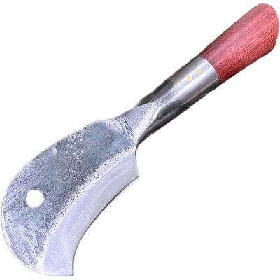 李麻子 手工锻打炮弹壳钢小鹰嘴柴刀多功能刀具砍树开路弯刃镰刀