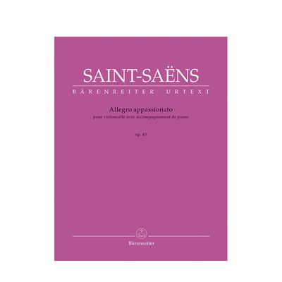 圣桑热情的快板大提琴和钢琴