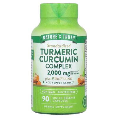 Nature's Truth,姜黄素复合物加 BioPerine® 黑胡椒提取物，90 粒