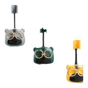 花洒淋浴头支架可调节免打孔壁挂花洒喷头卡座儿童卡通雨洒固定器