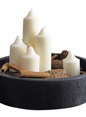 创意新年木质托盘香薰蜡烛套餐