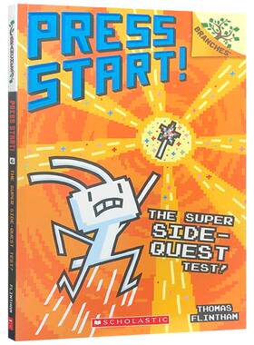 英文原版Scholastic Branches学乐章节桥梁书大树系列 Press Start! #6:The Super Side-Quest Test! 方块兔 中小学生