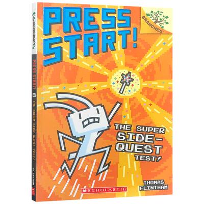 英文原版Scholastic Branches学乐章节桥梁书大树系列 Press Start! #6:The Super Side-Quest Test! 方块兔 中小学生