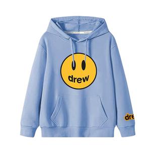 Drew笑脸贾斯汀比伯同款卫衣ins网红FOG高街风纯棉儿童外套新款潮