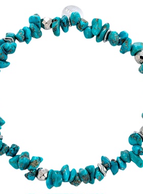 KREAM 原创不规则绿松石串珠手链男女同款弹力可调节欧美潮流手串