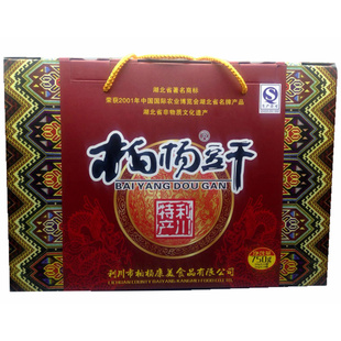柏杨豆干 湖北恩施土特产利川康美柏杨坝麻辣豆腐干礼盒装1件包邮