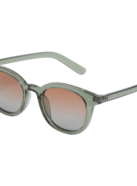 日落色灰绿橘片偏光墨镜