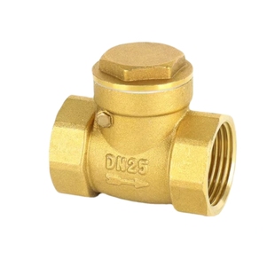 止回阀铜卧式逆止阀4分6分1寸单向阀dn15 20 25止水阀门32水泵40