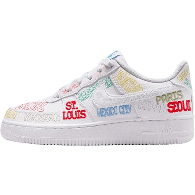 优购NIKE耐克大童鞋AF1 空军一号运动休闲鞋IO9739-100