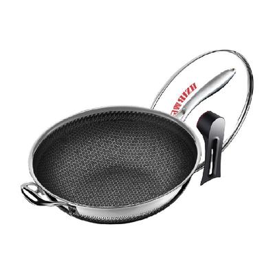 HZIB/赫巴兹316不锈钢炒锅不粘锅