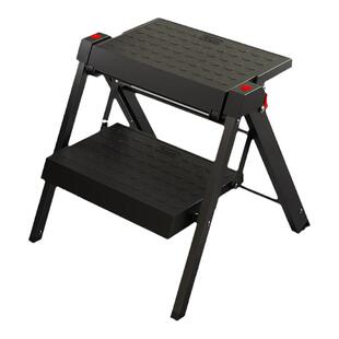 加厚两步直梯家用折叠梯凳户外洗车小梯子室内吊柜登高人字梯爬梯