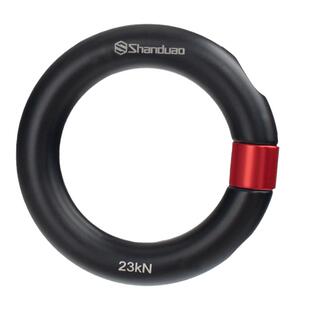 可拆卸装备连接环均匀受力安全带承重圆环可开半永久铝合金小圆环