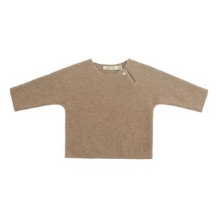 ArborTree 100%小山羊绒肩开婴童秋冬毛衣羊绒衫 宝宝毛衣A类柔软