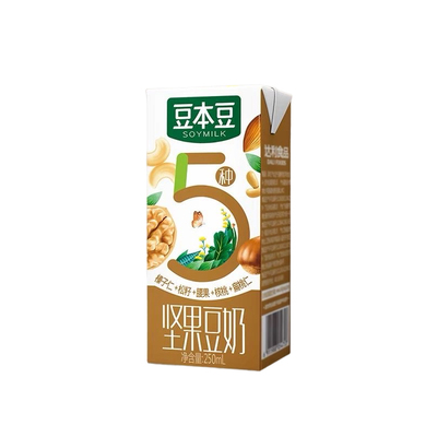 豆本豆5种坚果豆奶250ml*20盒整箱学生植物蛋白饮料饮品/12月产