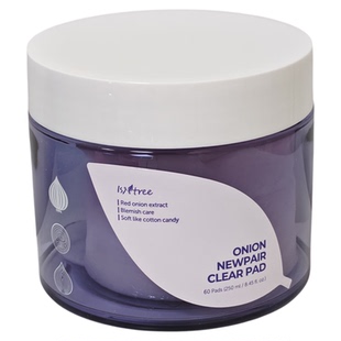 isntree紫色洋葱淡印精华棉片60片 局部祛痘退红面膜保湿滋润修护