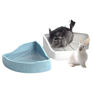 龙猫厕所兔子豚鼠防啃咬防翻陶瓷易清洗厕所三角形/五边形 替换网