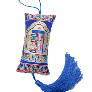 藏密坊 藏式汽车挂件吊坠熏香粉香包饰品保平安 除异味中国结香囊