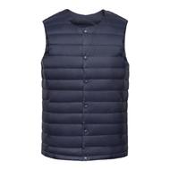 羽绒马甲男薄款圆领短款背心