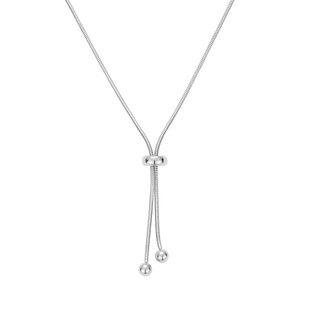 EOLO简约金缕项链 女纯银高级感轻奢小众毛衣链长款