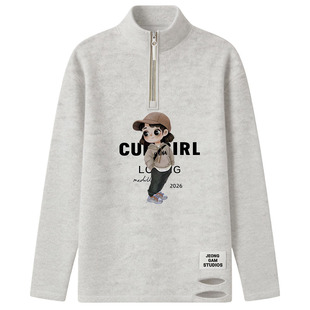 半高领德绒打底衫女内搭高级感配鲨鱼裤的中长款2026超火减龄上衣