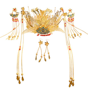 DIY发冠材料包手工发饰品宫廷古装发冠古典秀禾簪娘古风有教程