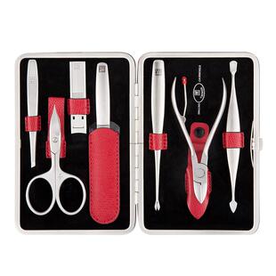 德国双立人指甲刀套装指甲剪指甲钳真皮高档女士礼品美甲剪七件套