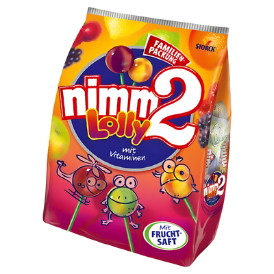 德国nimm2二宝混合口味棒棒糖