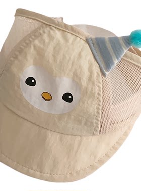 婴幼儿帽子夏季薄款护囟门空调居家帽新生宝宝小月龄纯棉空顶胎帽