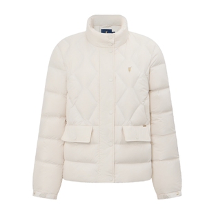 【特惠】POLOWALK女士立领羽绒服冬季款90鸭绒短款休闲面包服外套