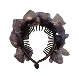 高马尾珍珠发夹女蝴蝶结抓夹丸子头盘发神器大号鲨鱼夹子发卡头饰