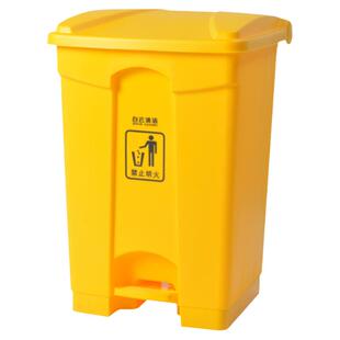 白云加厚脚踏式医疗垃圾桶灰色生活筒三甲医院专用污物