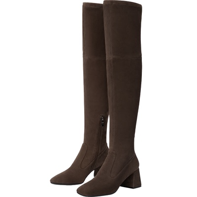 73hours时装靴粗跟冬季女鞋