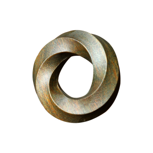 天然绿檀木莫比乌斯环平安扣吊坠男女送礼项链汽车挂件钥匙扣包挂