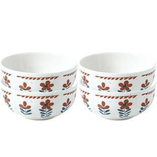 川岛屋日式陶瓷米饭碗家用2025新款釉下彩餐具5英寸小碗盘子套装