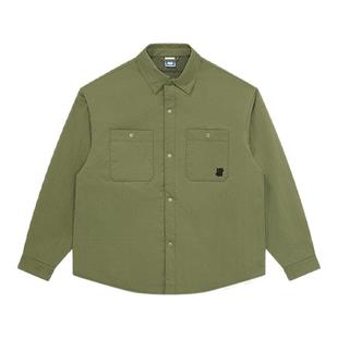 UNDEFEATED五条杠官方秋季新品时尚潮流美式衬衫式简约棉服外套