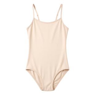 女童吊带舞蹈服上衣芭蕾舞练功服儿童艺考体操服打底连体训练服装