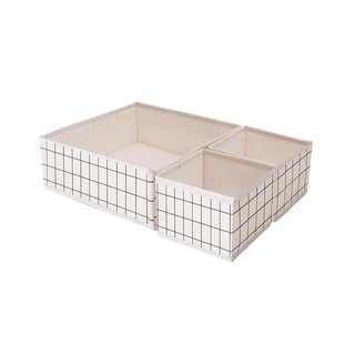 天纵内衣内裤收纳盒家用分格抽屉盒布艺衣柜装袜子文胸整理储物盒