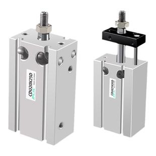 自由安装气缸CDU6/10/16/20/25/32-5D*15D带导杆防转CDUK可调CDUJ