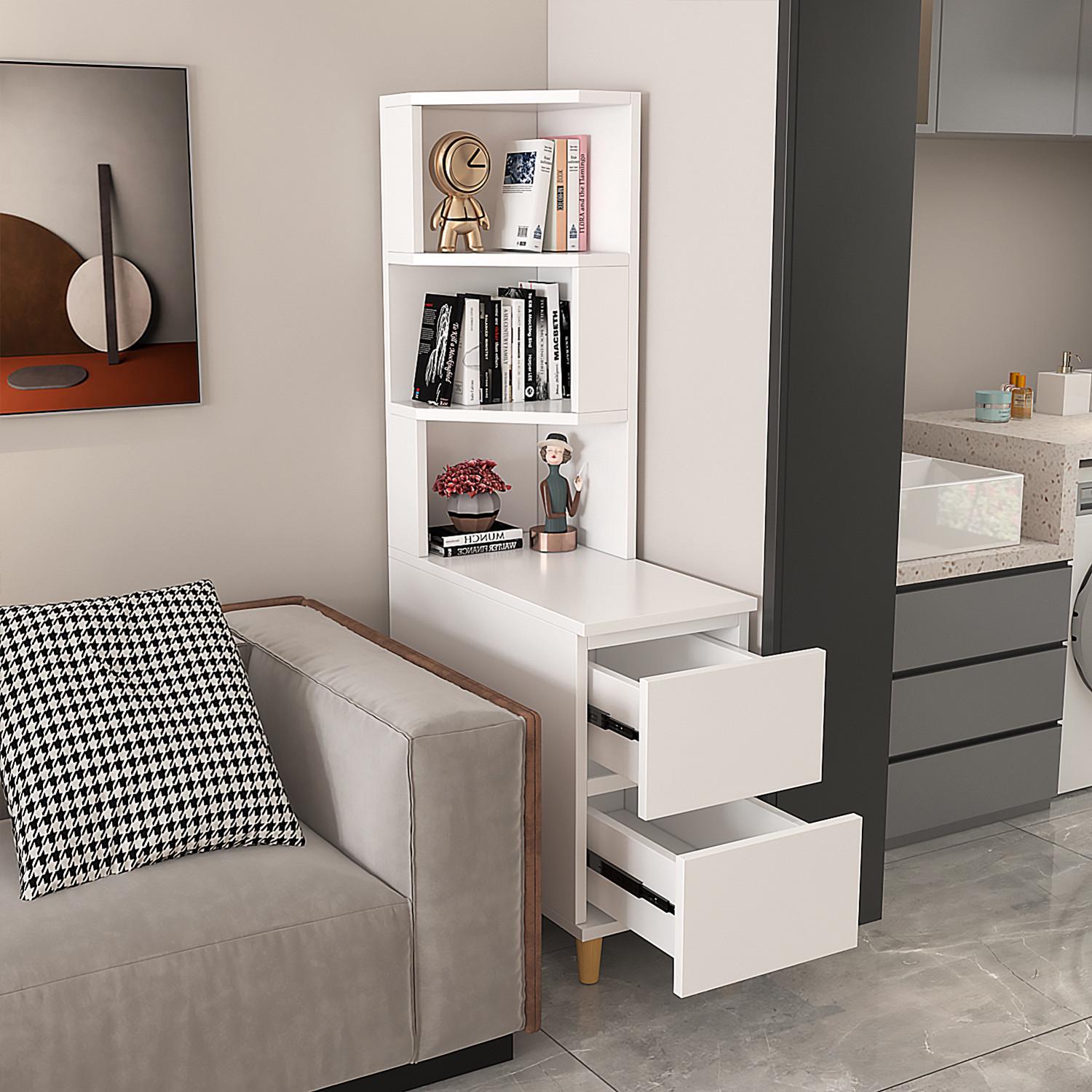 边几客厅沙发边柜小户型创意床头窄缝储物收纳柜角柜一体移动角几