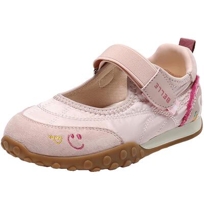 百丽童鞋女运动休闲玛丽珍新款魔术贴德训鞋薄底休闲鞋80030C85预