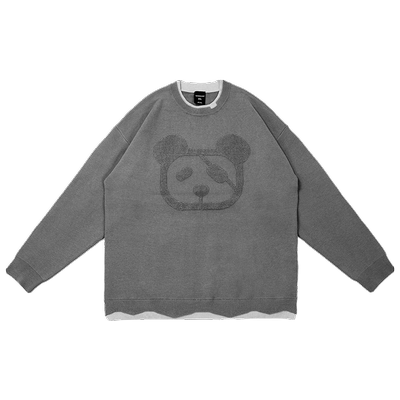 绿色假两件韦恩泽维尔针织衫