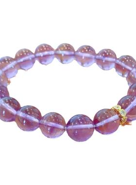 天然巴西紫水晶手链肉嘟嘟葡萄汁