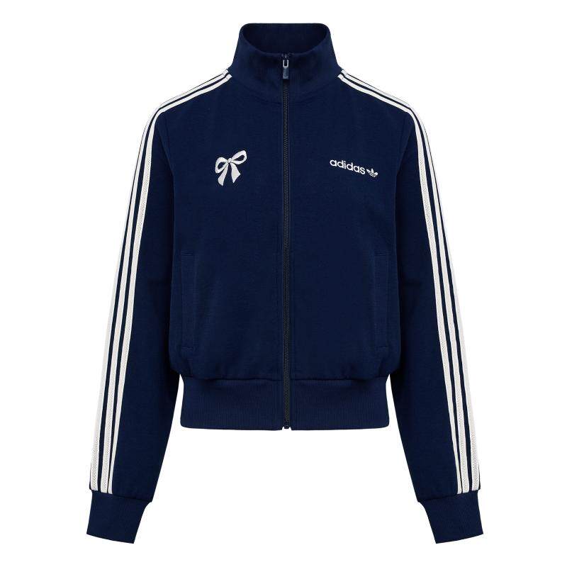 轻甜三条纹复古风潮流运动外套卫衣女装秋季adidas阿迪达斯三叶草