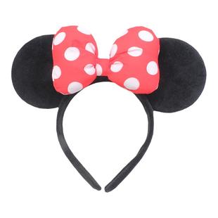 米妮米老鼠波点蝴蝶结发箍迪士尼头箍卡通游乐园头饰儿童拍照发饰