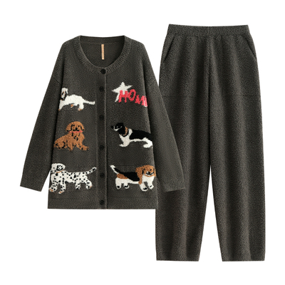 【商场同款】家乐芬女半边绒睡衣