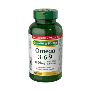 特价美国NB自然之宝omega369中老年人鱼油369软胶囊亚麻籽油200粒